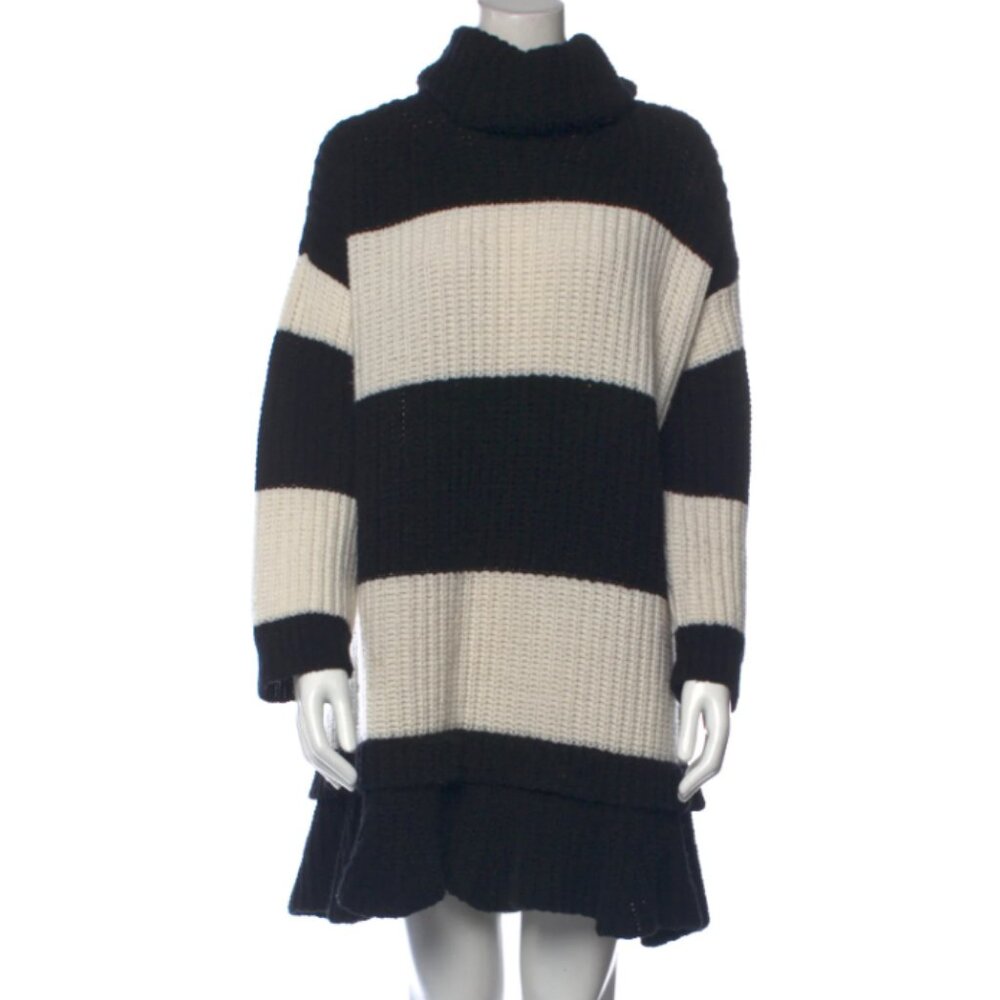 Valentino Black and White Sweater Dress Size S